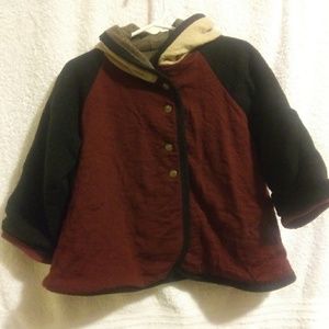 ReCreate Designs Sz. 2T Reversible Elf Wool Jacket